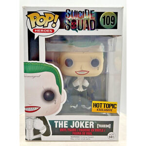 Funko Pop! Suicide Squad The Joker (Tuxedo) Hot Topic Exclusive #109 F11